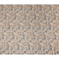 Beige Floral Cotton Voile Fabric 110cm