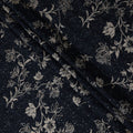 Blue Floral Cotton Voile Fabric 110cm