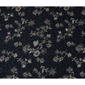 Blue Floral Cotton Voile Fabric 110cm