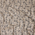 Beige Paisley Cotton Voile Fabric 110cm