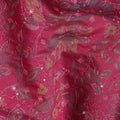 Pink Floral Cotton Voile Fabric 110cm