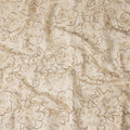 White Floral Cotton Voile Fabric 110cm