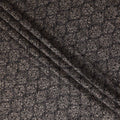 Black Geometric Cotton Voile Fabric 110cm