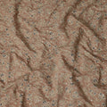 Brown Paisley Cotton Voile Fabric 110cm
