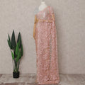 Blush Pink Chantilly Lace Saree - D31648