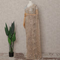 Champagne Gold Chantilly Lace Saree | Regal Fabrics
