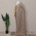 Antique Copper French Chantilly Lace Saree 110cm