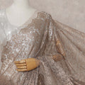 Antique Copper French Chantilly Lace Saree 110cm