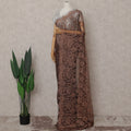 Antique Copper French Chantilly Lace Saree
