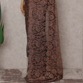 Antique Copper French Chantilly Lace Saree