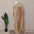 Rich Gold Pure Silk Organza Saree 110cm