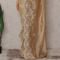 Rich Gold Pure Silk Organza Saree 110cm
