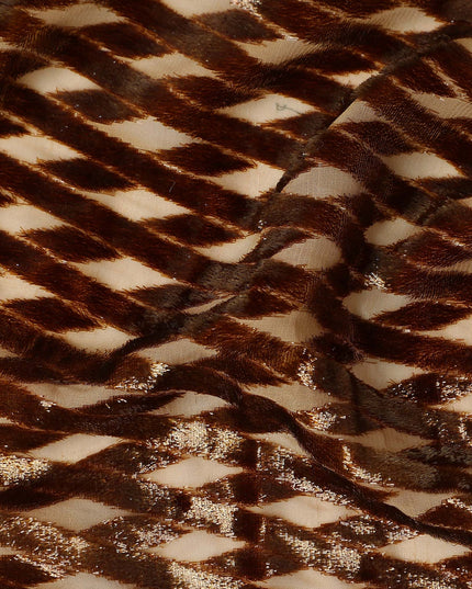Bronze Copper Silk Velvet Dirac Fabric 140cm