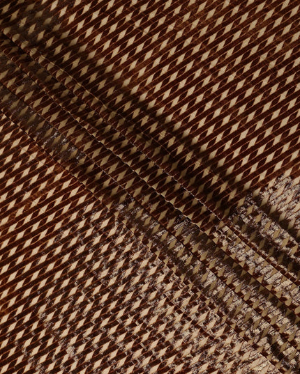 Bronze Copper Silk Velvet Dirac Fabric 140cm