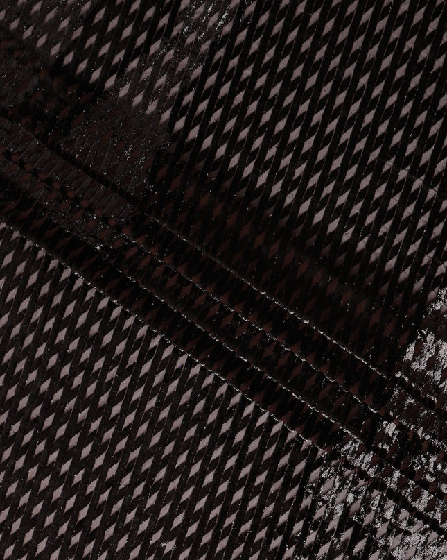 Espresso Brown Silk Velvet Dirac Fabric 140cm
