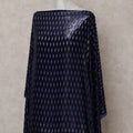 Indigo Purple Burnout Pure Silk Chiffon Velvet Makmal Dirac Fabric Rich Textured Piece 140cm Width Premium Quality Korean Fabric - D30751 Regal Fabrics