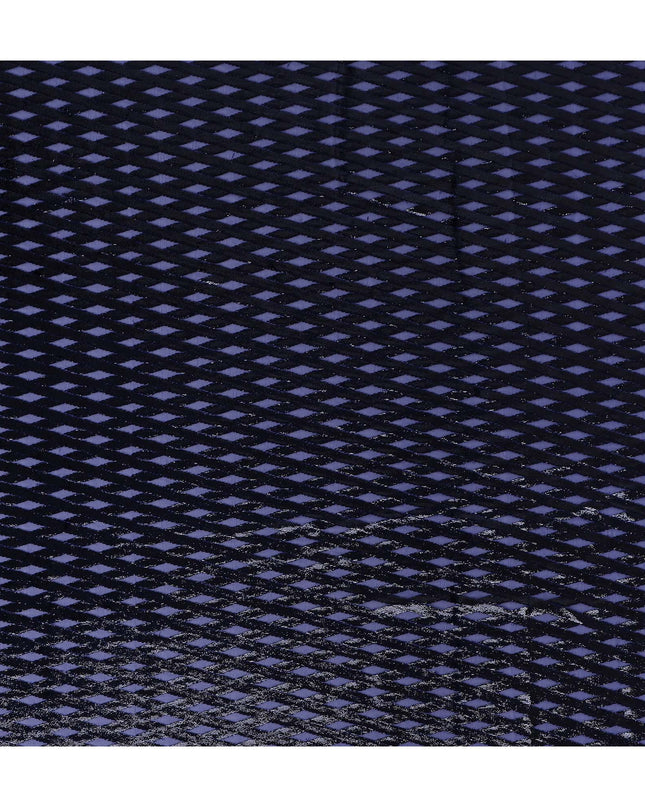 Indigo Purple Silk Velvet Dirac Fabric 140cm
