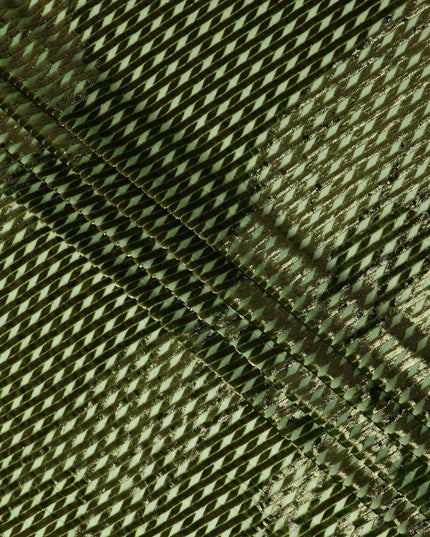 Olive Green Silk Velvet Dirac Fabric 140cm