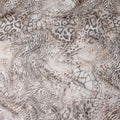 Ash Grey Animal Print Silk Chiffon Fabric 110cm