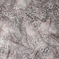 Mauve Grey Animal Print Silk Chiffon Fabric 110cm