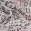 Mauve Grey Animal Print Silk Chiffon Fabric 110cm