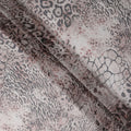 Mauve Grey Animal Print Silk Chiffon Fabric 110cm