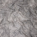 Dove Grey Animal Print Silk Chiffon Fabric 110cm