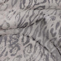 Dove Grey Animal Print Silk Chiffon Fabric 110cm