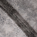 Dove Grey Animal Print Silk Chiffon Fabric 110cm