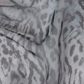 Slate Grey Animal Print Silk Chiffon Fabric 110cm