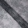 Slate Grey Animal Print Silk Chiffon Fabric 110cm