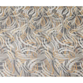 Stone Grey Abstract Brushstroke Silk Chiffon Fabric 110cm