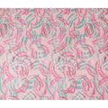 Baby Pink Abstract Brushstroke Silk Chiffon Fabric 110cm