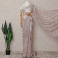 Dusty Blush Pink Chantilly Lace Saree - D31665