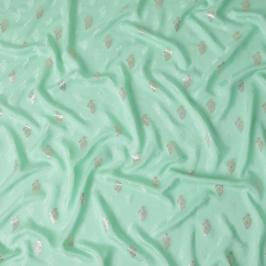 Pistachio Green Silk Satin Fabric 110cm