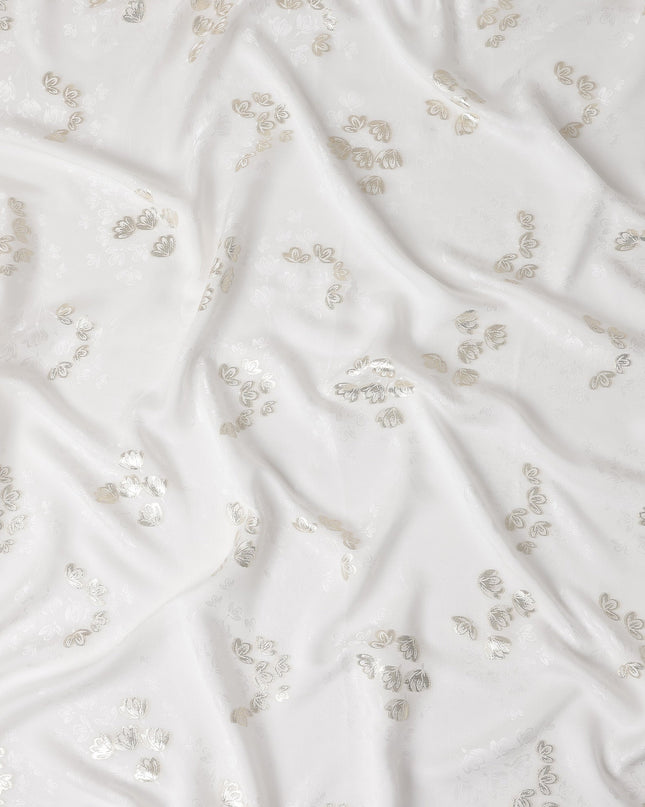 Ivory White Silk Satin Fabric 110cm