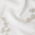 Ivory White Silk Satin Fabric 110cm