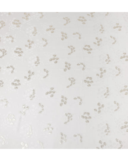 Ivory White Silk Satin Fabric 110cm