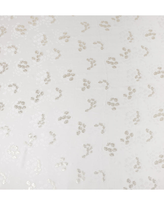 Ivory White Silk Satin Fabric 110cm
