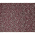 Wine Maroon Paisley Cotton Lawn Fabric 140cm