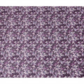 Plum Purple Floral Cotton Lawn Fabric 140cm