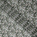 Olive Green Floral Cotton Lawn Fabric 140cm
