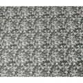 Olive Green Floral Cotton Lawn Fabric 140cm