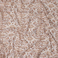 Warm Beige Floral Cotton Lawn Fabric 140cm
