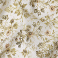 Sage Green Floral Cotton Lawn Fabric 140cm