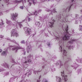 Orchid Mauve Floral Cotton Lawn Fabric 140cm