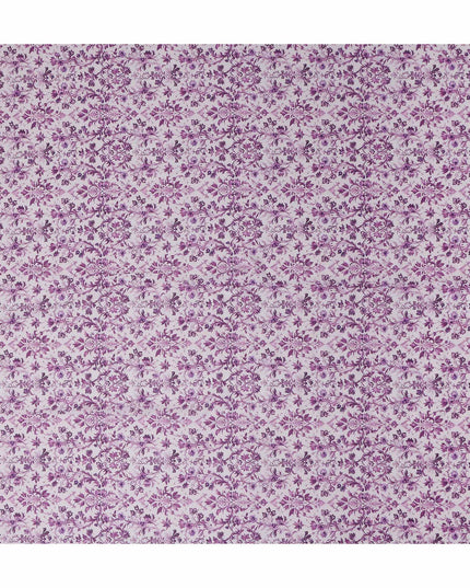 Orchid Mauve Floral Cotton Lawn Fabric 140cm