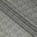 Steel Grey Paisley Cotton Lawn Fabric 140cm