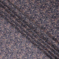 Navy Blue Paisley Cotton Lawn Fabric 140cm