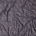 Navy Blue Floral Cotton Lawn Fabric 140cm